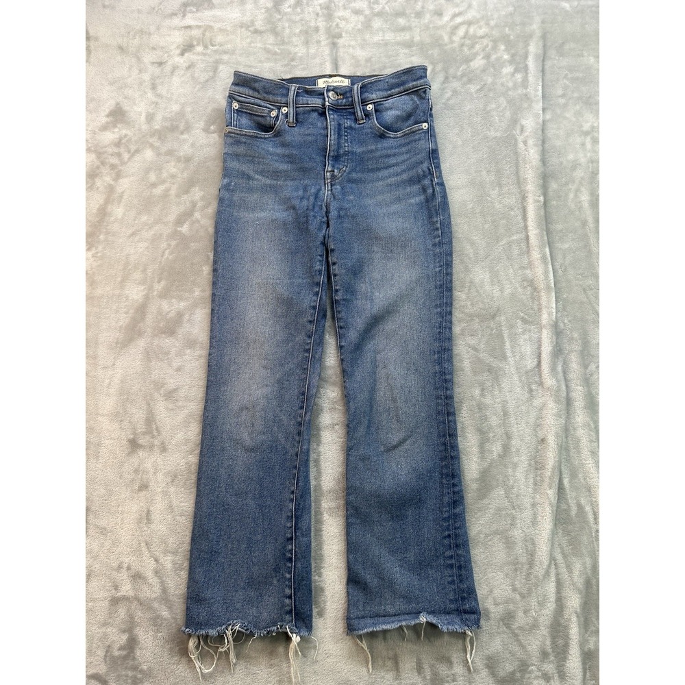 Madewell Jeans Womens Sz 26 Blue Cali Demi Boot Stretch Western Cowgirl Boho